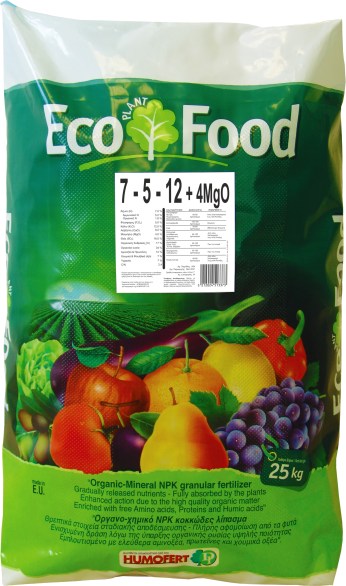 ECO plant FOOD 7-5-12+4MgO 25Kg